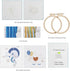 Ebherys Level1 hand embroidery kit for beginners starters,not cross stitch, 2 cute patterns 2 hoops needlepoint kit, DIY work instructions (Sea Ho...