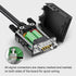 DB9 Female Breakout Connector, 9PIN Port Solderless RS232 D-SUB RS485 Serial Adapter, Solderless Module Board with Screw Terminals, Case, Long Bol...