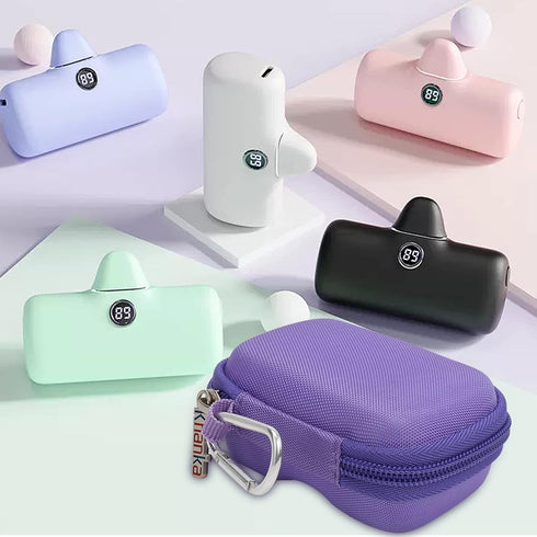 khanka Hard Travel Case Compatible with iWALK Small Portable Charger 3350mAh 4500mAh 4800mAh Ultra-Compact Power Bank, Case Only (Purple)......