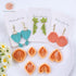 Puocaon Basic Clay Earring Cutters - 21 Pcs Polymer Clay Cutters, Classic Geometric Clay Jewelry Cutters Set, Shell Clay Earring Cutter, Radial Sh...