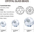6mm 100Pcs Crystal Glass Beads, Round, Faceted, Clear...