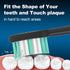 Replacement Toothbrush Heads 10 Pack for AquaSonic Black Series for Vibe Series Black Series pro, and for Duo Series pro Electric Toothbrush,Balck...