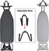 Pmsanzay Ironing Board Hanger Wall Mount Ironing Board Holder Organizer Wall Rack Iron Board Caddy, Adjustable Rack Great for Laundry Rooms Storag...