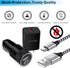 Super Fast Charger Type C Kit,18W Quick Charge 3.0 Wall Charger Car Adapter for iPhone 15/15 Pro/15 Pro Max, Samsung Galaxy S24 A55 A35 A15 A14 A1...
