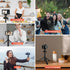 Camera Tripod Stand, Mini Desktop Aluminum Tripod Selfie Stick with Cold Shoe, 360° Ball Head with 1/4 Inch Screw, Portable Tripod for iPhone Andr...