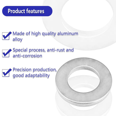 Aluminum Engine Oil Crush Washers Drain Plug Gaskets Compatible with Civic, Accord, CR-V/CRV, and More — Part Number 94109-14000?20pcs?...