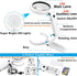 30X 10X Magnifying Glass with Light and Stand, Foldable Handheld Magnifying Glass & 2 Level Dimmable for Macular Degeneration, Seniors Reading, Cl...