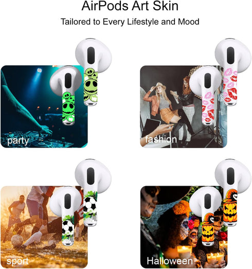 for AirPod 3 Skin Wrap, AirPod 3rd Generation Accessories for Men, Women, Boys and Girls Gift, Funny Sticker Decals Compatible to Case Cover, Glow...