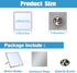 Sublimation Blank Pins DIY Button Badge, Sublimation Silver Blank Base Pins Aluminum Sheet with Butterfly Pin Backs for DIY Craft Jewelry Making L...