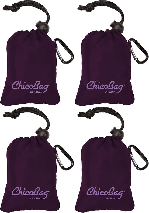 ChicoBag Original Compact Reusable Grocery Bag w/Attached Pouch and Carabiner Clip | Perfect for Shopping, Travel, Organization | Eco-Conscious Pa...