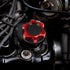 X AUTOHAUX Red Aluminum Alloy Gas Engine Oil Filler Cap Plug Cover for Toyota Reiz Camry Highlander Crown Corolla...
