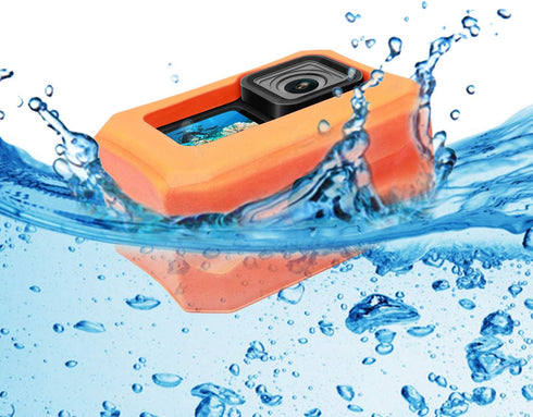 Floaty for GoPro Hero 11 / Hero10 / Hero 9 - Float Housing Case Cover for Camera Anti-Sink Floating Accessory - Orange...