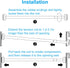 TEECK Shower Curtain Rod, 48-85 inch Adjustable Tension Spring, Shower Curtain Rod Tension, Premium Stainless Steel, Anti-Slip, No Drilling, No Ru...