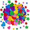 260 Pieces Colorful Glitter Foam Stickers Self Adhesive Stars Mini Heart Shapes Glitter Stickers, Kid's Arts Craft Supplies Greeting Cards Home De...