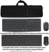Neoprene Carrying Case Portable Protection Sleeve Pouch Bags for Logitech MK235 Wireless Keyboard and Mouse Combo/Arteck 2.4G Wireless Keyboard wi...