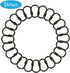 Qulable 24 pcs Shower Curtain Rings Plastic Shower Curtain Hooks C-Shaped Rings Hook Hanger Bath Drape Loop Clip Glide Bathroom Shower Window Rod ...