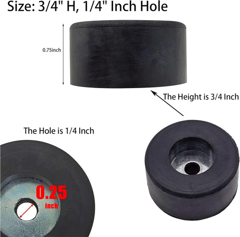 192310GS Air Compressor Anti Vibration Foot Pad Rubber Feet Foot Mount Fit for Many Compressors, Generators, Pressure Washers,Powermate Sanborn 09...