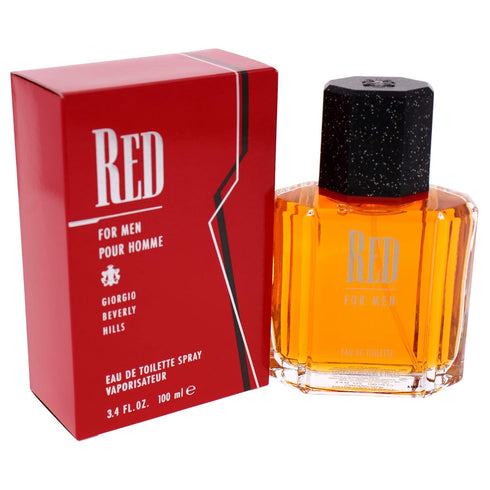 Red By GIORGIO BEVERLY HILLS FOR MEN 3.4 oz Eau De Toilette Spray...