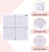 Mr. Pen- Graph Paper Sticky Notes, 6 Pads, 3x3 Inch, Graph Sticky Notes, Math Graph Paper, Graphing Sticky Notes, Grid Sticky Notes, Grid Notepad,...
