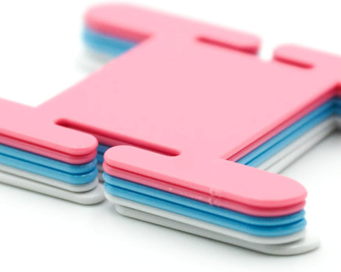 Clover Bobbin Set, 6-Piece, Red, 5" Height x 2.6" Length x 0.4" Width...