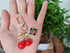 Cute Cherry Keychain Aesthetic Red Bag Charm Kawaii Keyring Accessories Decor Purse Hangbags Gifts for Women Girls...
