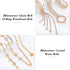 2 Pieces Rhinestone Belt for Women Shiny Crystal O-Ring Waist Belts for Dress Diamond Chain Belt for Ladies Dress Gift...