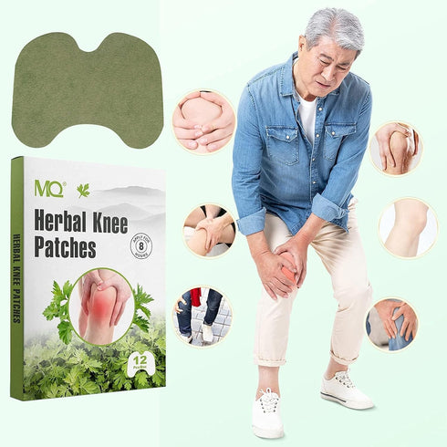 MQ 12 Count Knee Patches, Heat Patches for Knee, Knee Relief Patches, Warming Herbal Patches Long-Lasting Relief for Knee, Back, Neck, Shoulder, W...