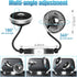 Car Fan, 12V Cooling Fans for Backseat with Little Night Light, Headrest 360° Rotatable Dual Head Back Seat Fan 3 Speed Adjust Vehicles Rear Seat ...