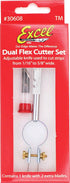 Excel Blades Adjustable Width Strip Cutter – Dual #59 Blades, Precision Cutting Tool for Paper, Vinyl, Leather, Foam, Clay & Crafts – Aluminum Bod...
