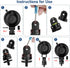 Dash Cam Mount, Suction Cup Mount,Windshield & Dashboard Suction Cup Mount Camera Mount,For ROVE R2-4K,CHORTAU Dash Cam,Screw Connectors Are Suita...