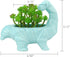 VanEnjoy 6 Inch Cute Cartoon Dinosaur Shape Ceramic Succulent Planter, Water Culture Hydroponics Bonsai Cactus Flower Pot,Air Plant Vase Holder De...