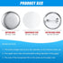 300 Pieces Blank Button Making Supplies Round Badge Button Parts Metal Button Pin Badge Kit for Button Maker Machine, Including Metal Shells Back ...