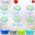 Cereal Bowls with Straws for Kids Bowls with Straw for Cereal Childrens Bowls with Straw Built in for Kids Plastic Straw Bowls for Toddlers Dishwa...