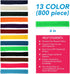 Bofoho 800pc Wiky Sticks Art Crafts Wax Yarn Sticks Non-Toxic Bendable Wiky Sticky Material in Bulk. Perfect Handicraft Gift, Entertainment for Ho...