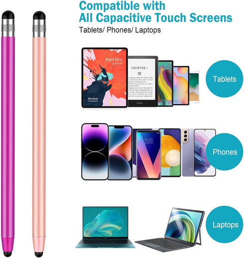 Stylus Pens for Touch Screens, CCIVV 4-Pack Stylus Compatible with iPhone, iPad Pro, Samsung Galaxy, Tablets and All capacitive Touch Screen Devic...