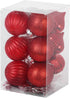 SLEETLY 28pk Red Ornaments for Christmas Tree Holiday Xmas Decorations, Shatterproof Plastic 3.15 Balls, Icicles and Snowflakes...
