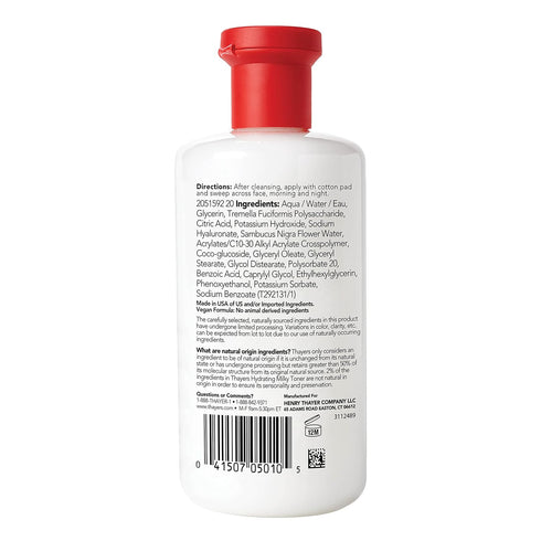 THAYERS Milky Face Toner Skin Care with Snow Mushroom and Hyaluronic Acid, Natural Gentle Facial Toner, for Dry and Sensitive Skin, 355mL...