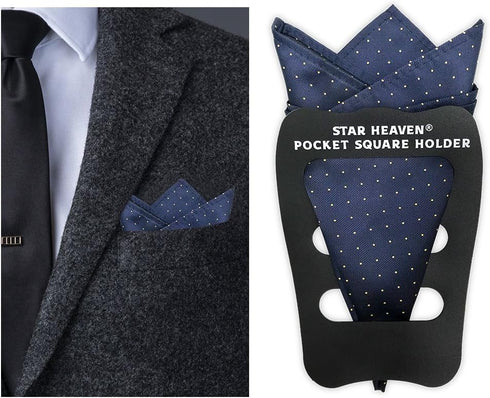 Pocket Squares Holder For Men, Best Accessories for Suits, Tuxedos,Vests and Dinner Jackets, 1/3/5/8Pack Assorted. (3-Pack)...