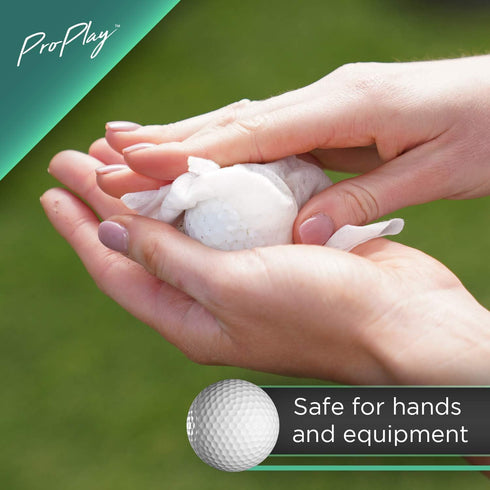 Ball & Club Cleaning Wipes | Powerful Cleaner Removes Dirt, Grass, and Sand | Convenient, Resealable Pack - Unscented 3 Pack...