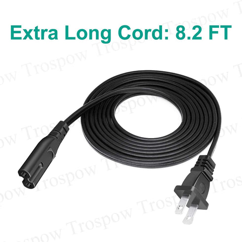 8.2ft 2 Prong Power Cord Replacement for HP Officejet pro 9015 9015e 9025 9020 9018 9010 Printer AC Power Cord Cable...