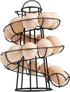 Flexzion Egg Skelter Modern Spiral Egg Holder Countertop (Medium Egg Display) - Freestanding Wired Countertop Egg Holder for Fresh Eggs, Dispenser...