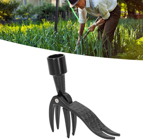 4 Claw Weed Puller Stand Up Weed Picker Tool Black Portable Weeding Head Tool...