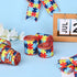 4Rolls 20Yards Autism Awareness Wired Ribbon Colorful Puzzle Fabric Ribbon for Gift Wrapping Bow Wreath Making Craft Supplies, 2.5 Inch/1.5 Inch...