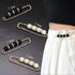 Fashion Pearl Brooch,Sweater Shawl Clip Double Faux Pearl Brooches Waist Pants Extender Safety Pins 4-14Pcs...