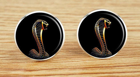 Custom Classic Jewelry Tuxedo Shirt Sliver Cufflinks Men's Unique Business Wedding Gifts (Shelby Cobra)...