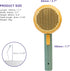 Self Cleaning Slicker Brush, Dog Cat Bunny Pet Grooming Shedding Brush - Easy to Remove Loose Undercoat, Pet Massaging Tool Suitable for Pets with...