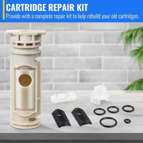 Dreyoo Cartridge Repair Kit Replacement for 96988, Repair Kit Compatible with Moen 1222/1222B Single Handle Cartridge Tub and Shower Faucets, Bath...