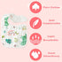 Zainpe 6Pcs Snap Muslin Cotton Baby Bibs Summer Cactus Patterns Infants Drooling Bib Soft Absorbent Adjustable Burp Cloths Feeding Bibs for Newbor...