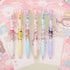 6 Pcs Kawaii Pens Anime Kitty Pen Merchandise Black Ink 0.5mm Ballpoint Pens Cat Office School Supplies for Girls Women Press Gel Pen...