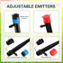 80 Pcs Drip Irrigation System Kit for 1/4" Drip Irrigation Tubing Adjustable Drip Emitters Irrigation Parts for Garden Greenhouse Yard Lawn Plant ...